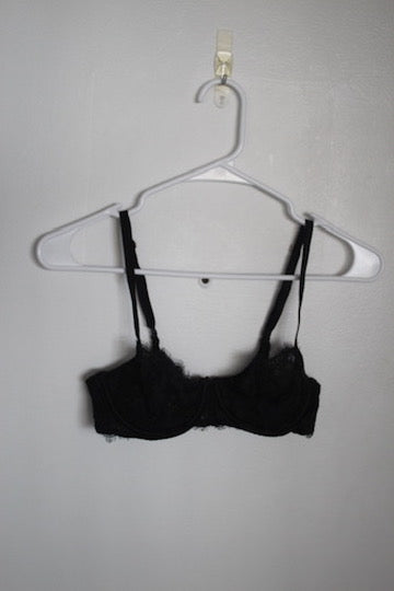 Black Lace Bra