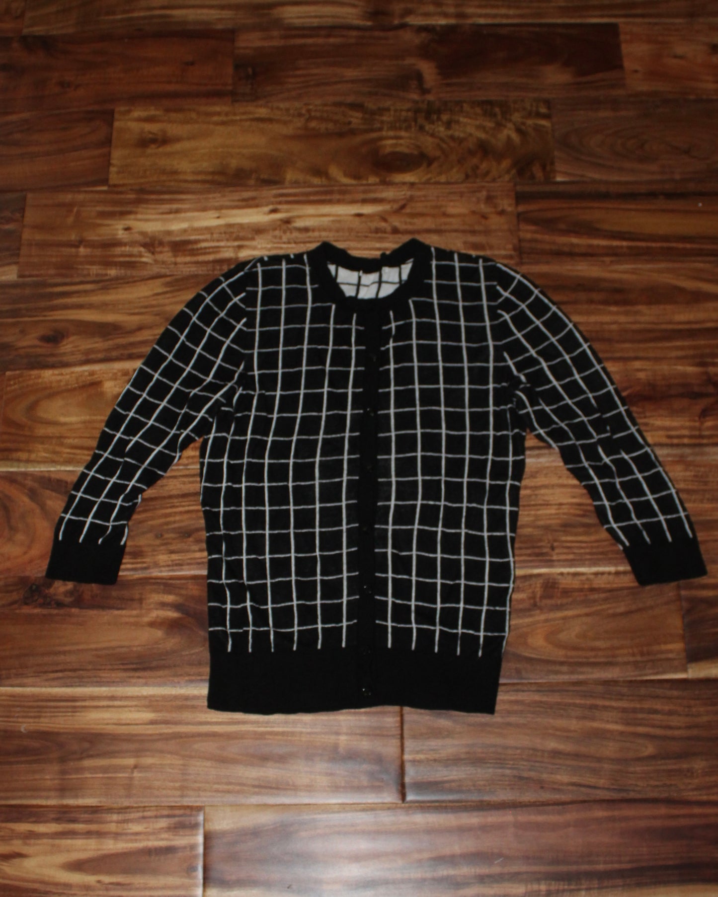 Checkered Cardigan