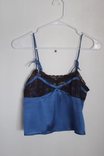 Blue Slip Top